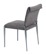 ZUO Freesia Dining Chair (Set of 2) Charcoal Gray