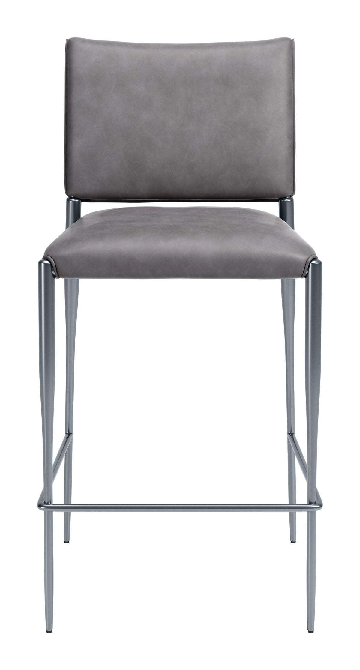 ZUO Freesia Barstool (Set of 2) Charcoal Gray