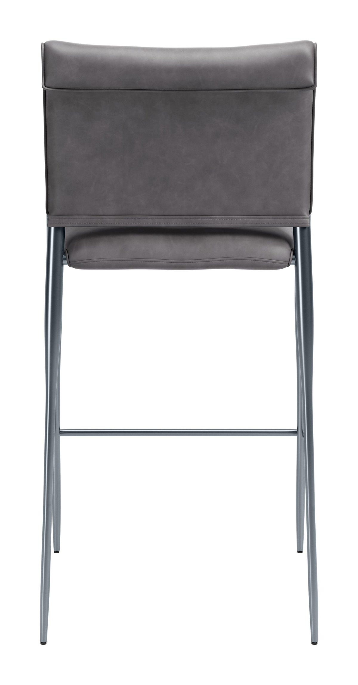 ZUO Freesia Barstool (Set of 2) Charcoal Gray