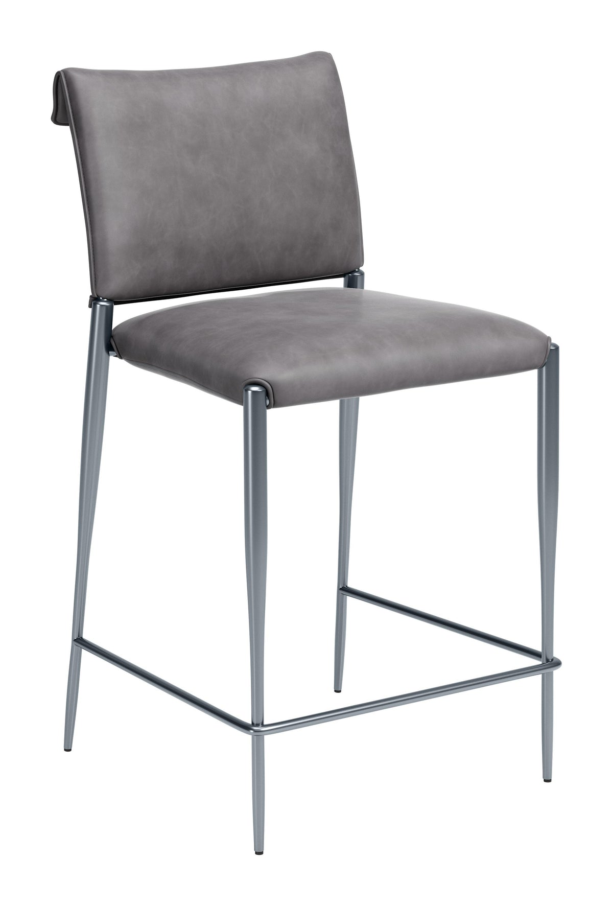 ZUO Freesia Counter Stool (Set of 2) Charcoal Gray