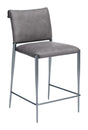 ZUO Freesia Counter Stool (Set of 2) Charcoal Gray