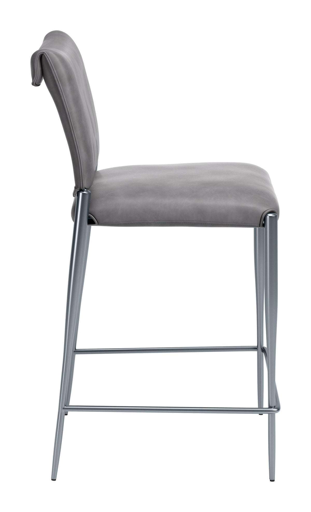 ZUO Freesia Counter Stool (Set of 2) Charcoal Gray