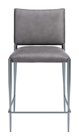 ZUO Freesia Counter Stool (Set of 2) Charcoal Gray