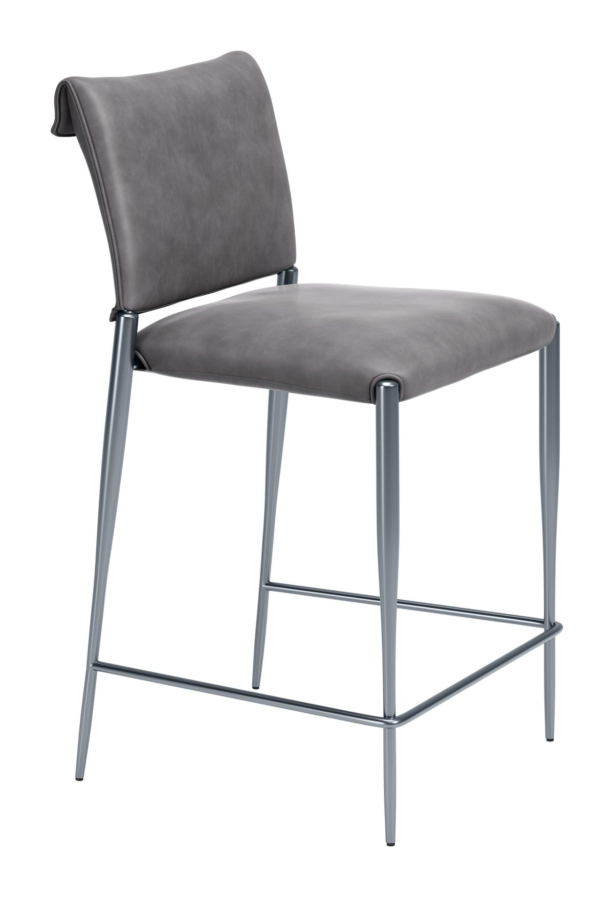 ZUO Freesia Counter Stool (Set of 2) Charcoal Gray
