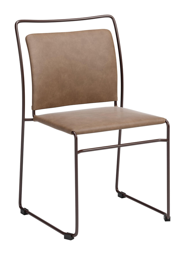 ZUO Verbena Dining Chair (Set of 2) Brown