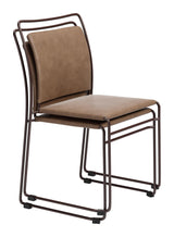 ZUO Verbena Dining Chair (Set of 2) Brown