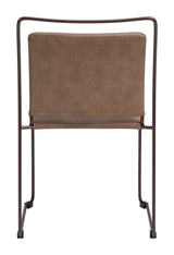 ZUO Verbena Dining Chair (Set of 2) Brown
