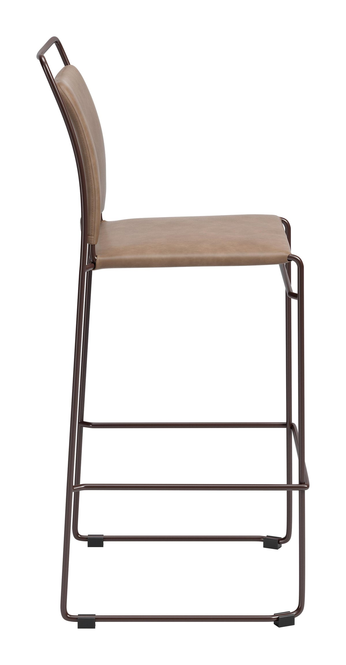 ZUO Verbena Barstool (Set of 2) Brown