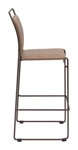 ZUO Verbena Barstool (Set of 2) Brown