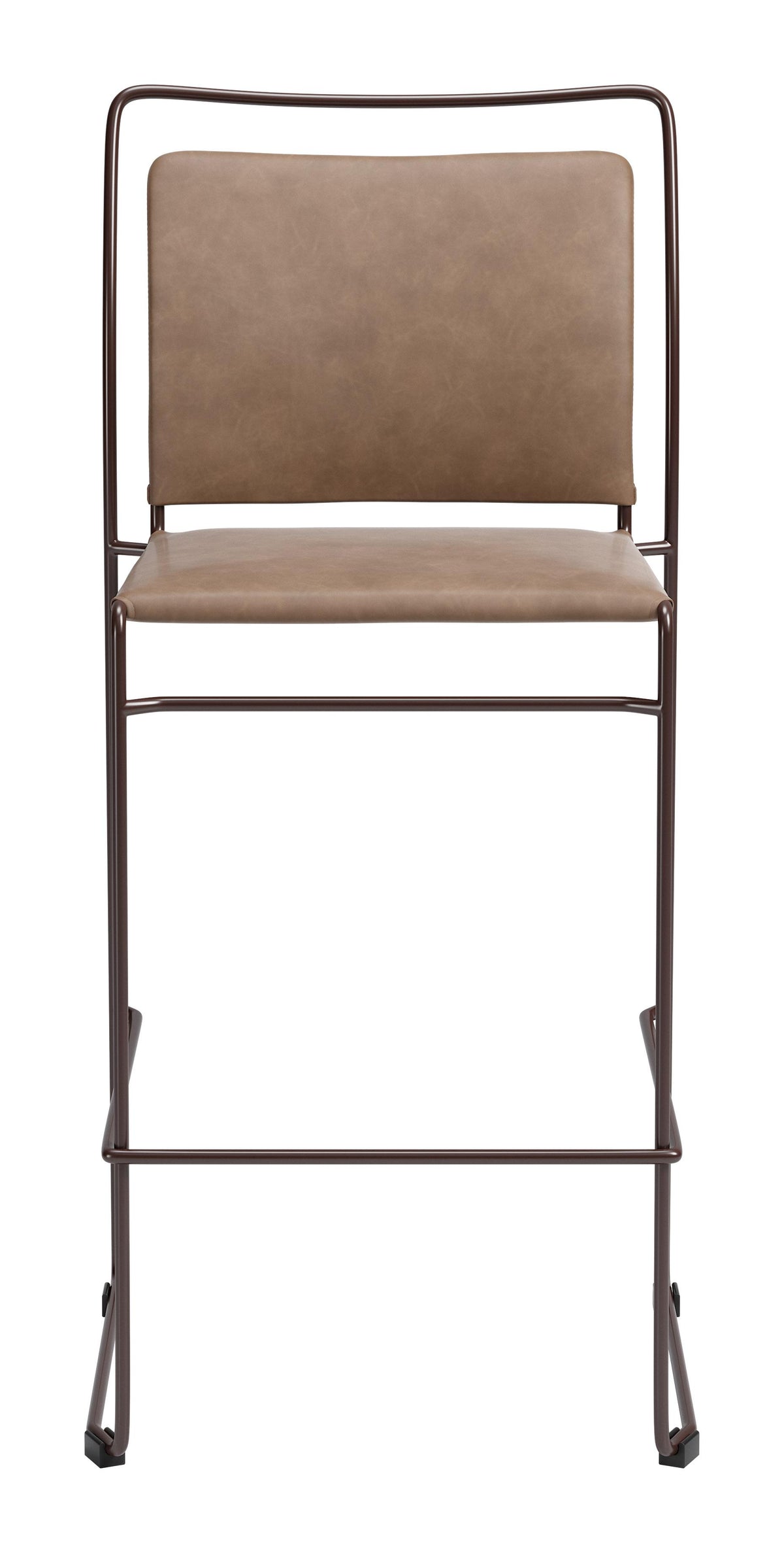 ZUO Verbena Barstool (Set of 2) Brown