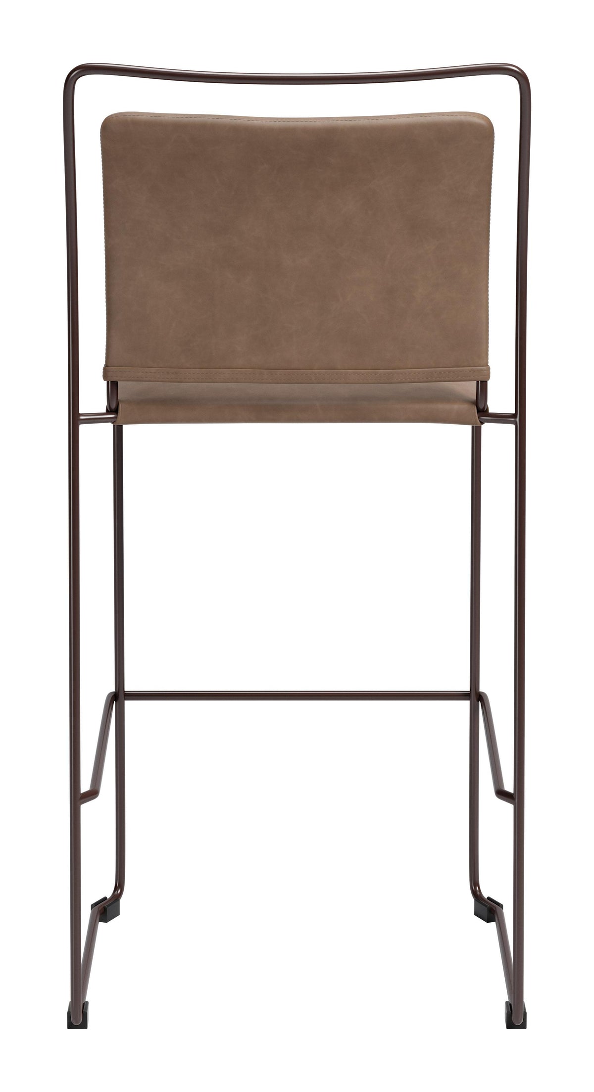 ZUO Verbena Barstool (Set of 2) Brown