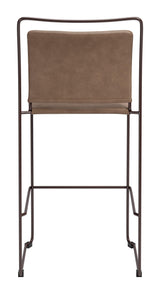 ZUO Verbena Barstool (Set of 2) Brown