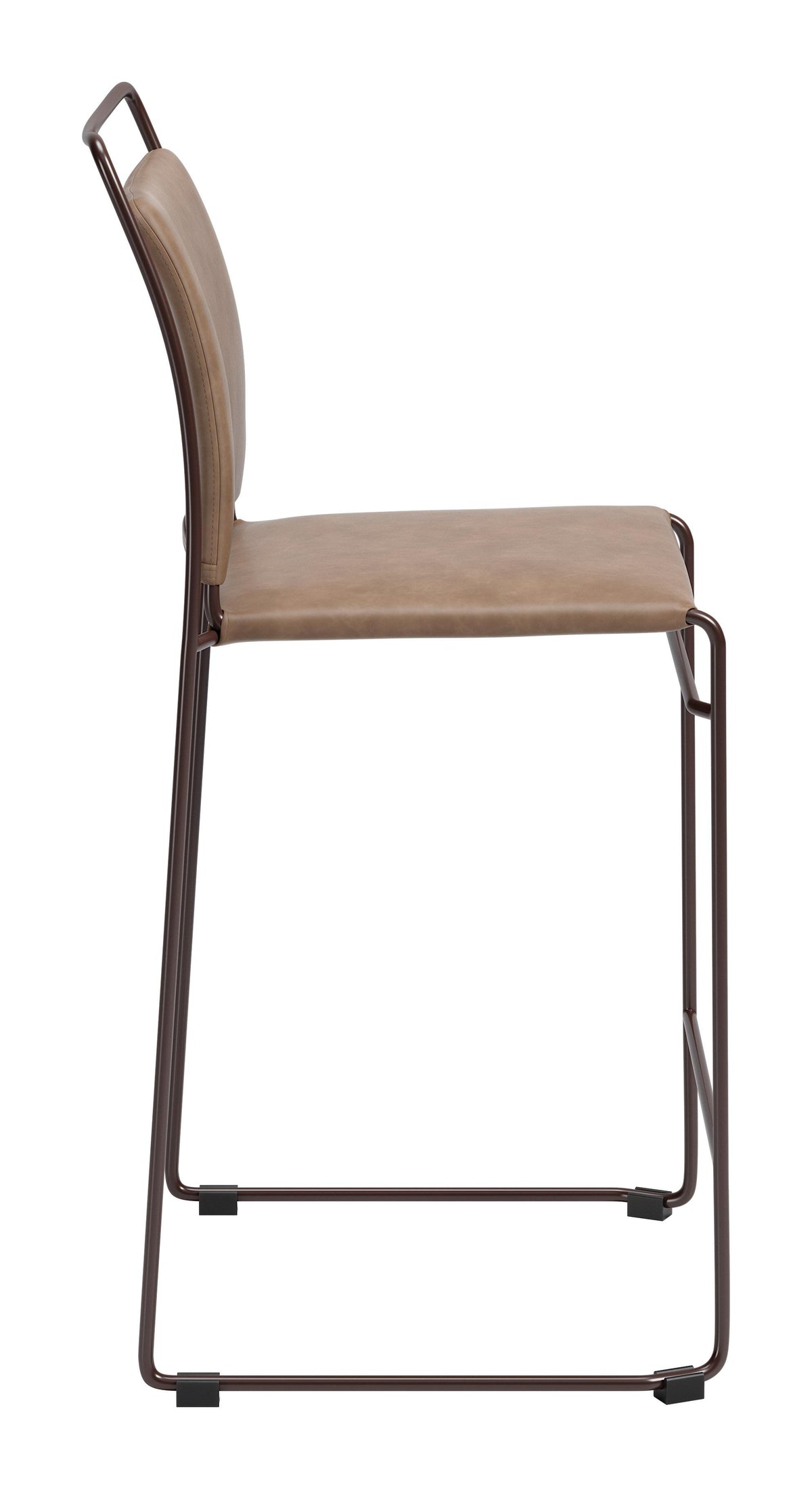 ZUO Verbena Counter Stool (Set of 2) Brown