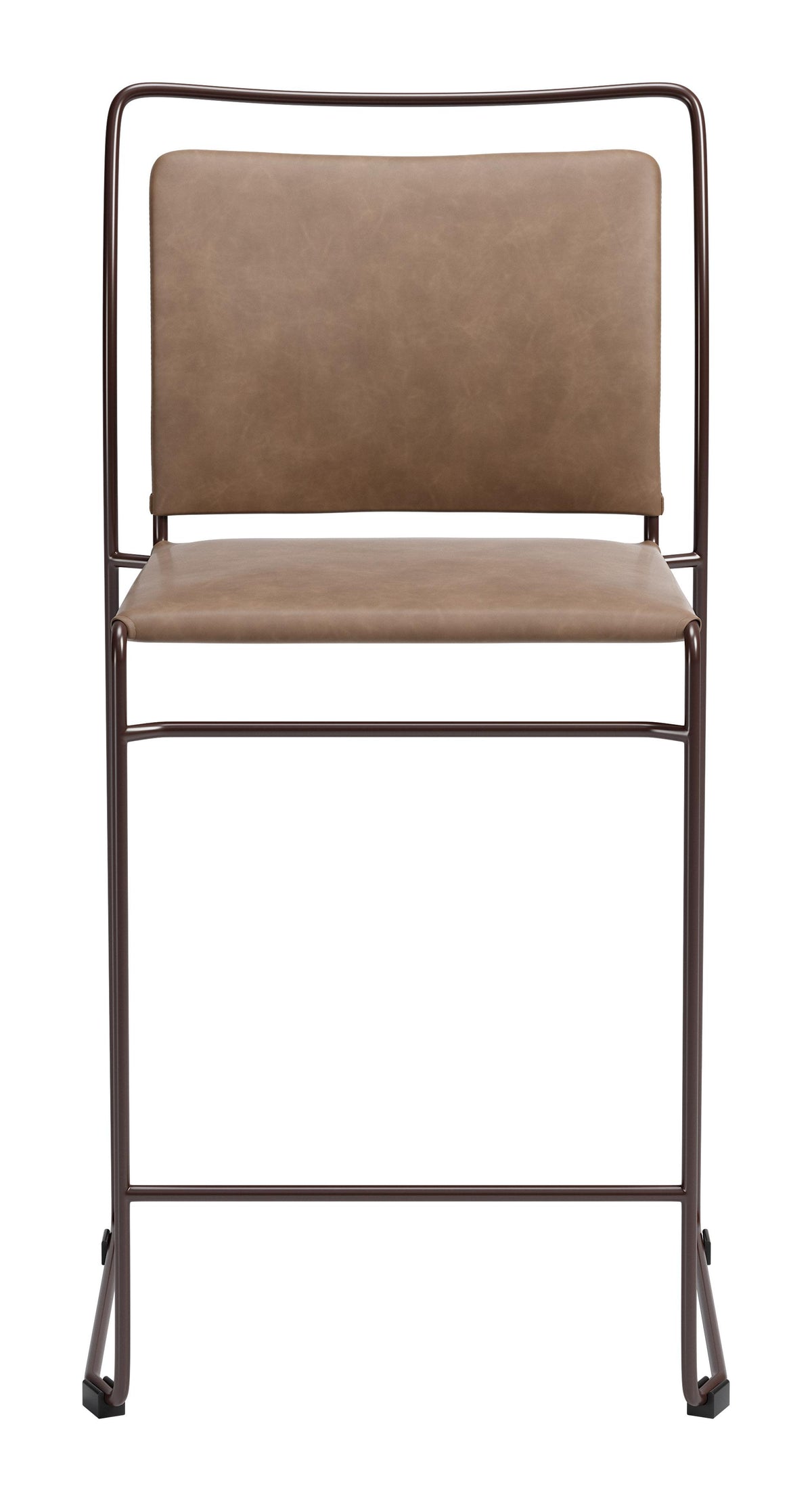 ZUO Verbena Counter Stool (Set of 2) Brown