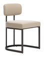 ZUO Velar Dining Chair (Set of 2) Beige & Gray