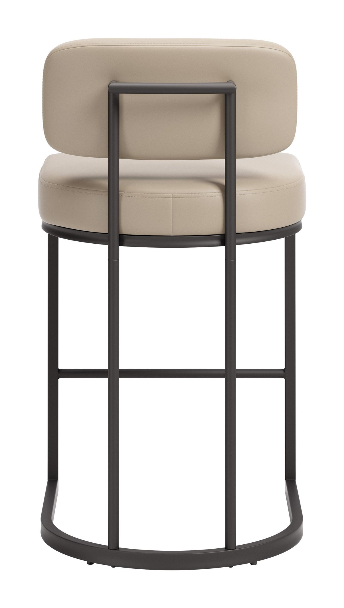 ZUO Velar Counter Stool (Set of 2) Beige & Gray