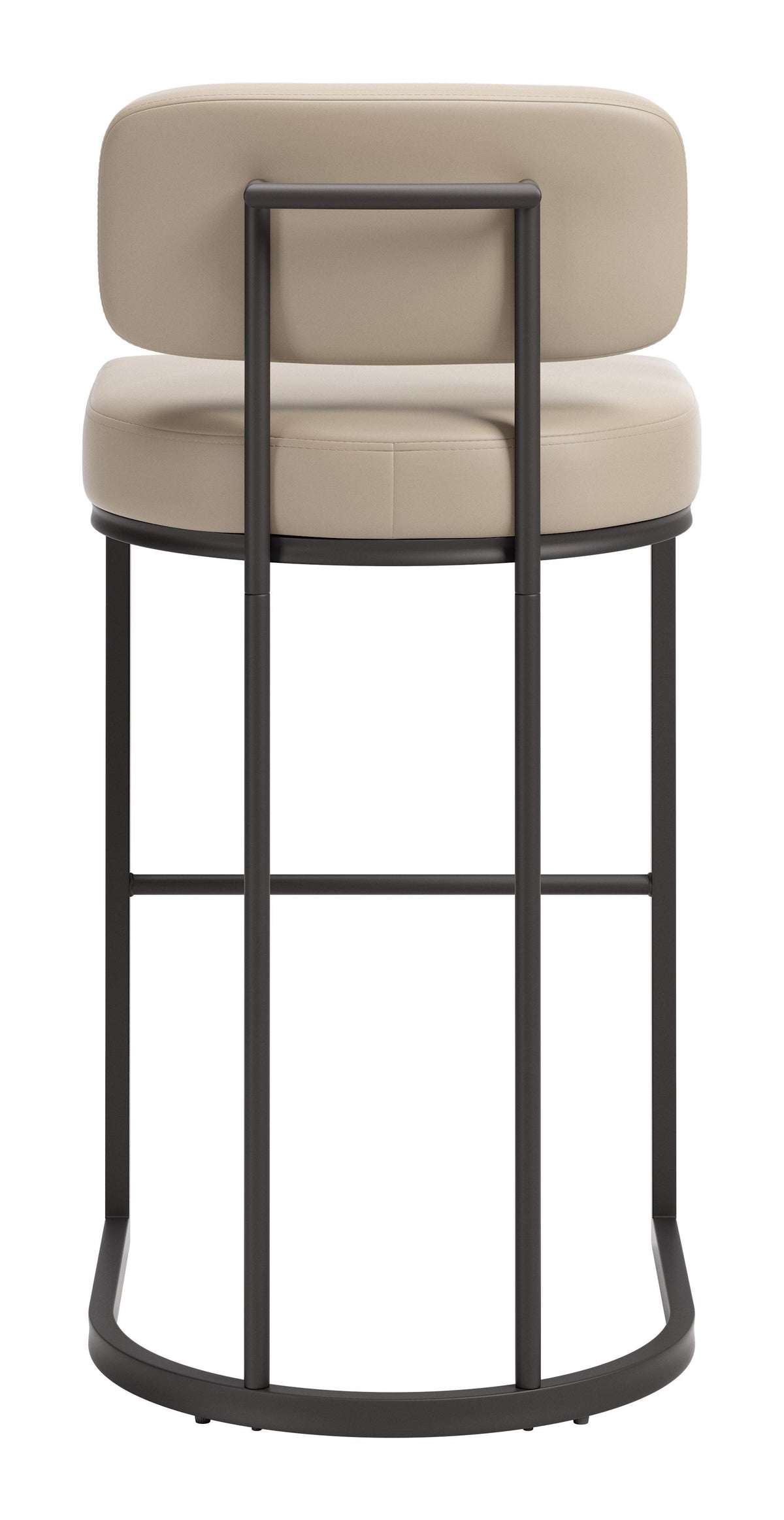 ZUO Velar Barstool (Set of 2) Beige & Gray