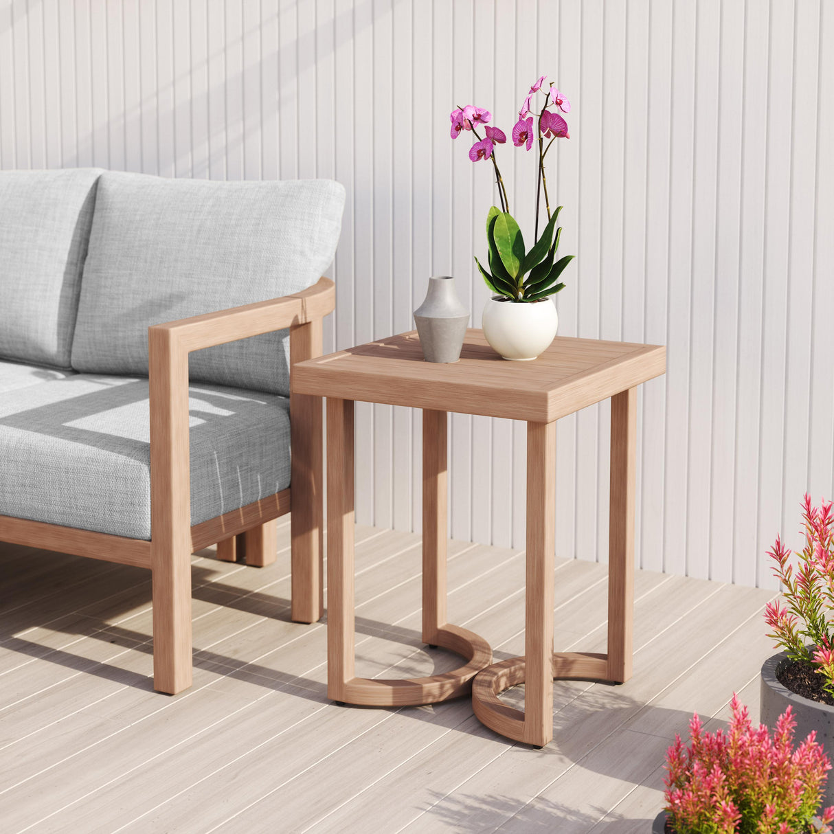 ZUO Leto Side Table Brown