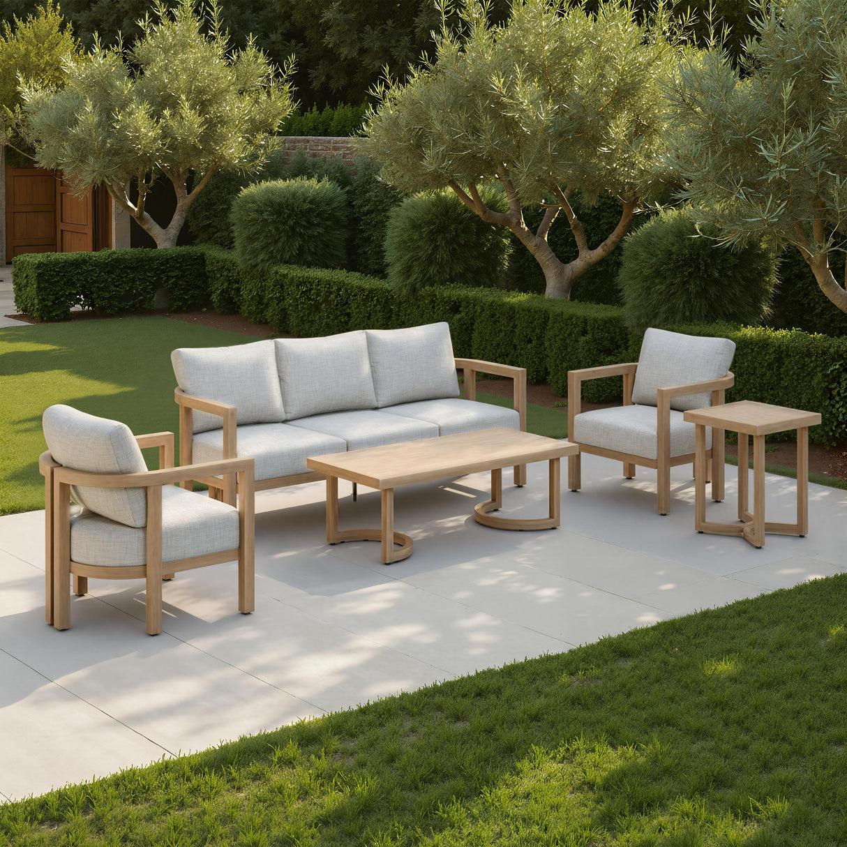 ZUO Leto Side Table Brown