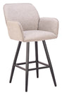 ZUO Sieve Swivel Barstool Beige