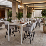 ZUO Sieve Swivel Barstool Beige