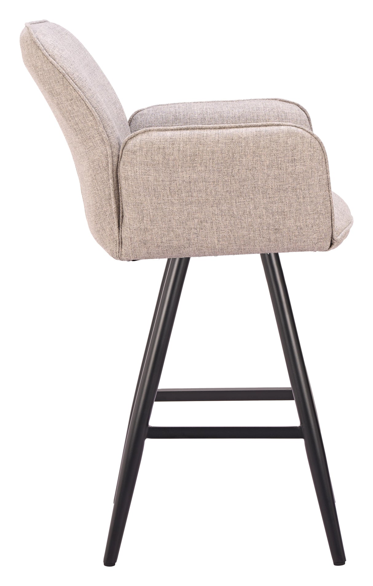 ZUO Sieve Swivel Barstool Beige