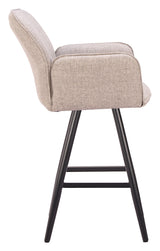 ZUO Sieve Swivel Barstool Beige