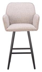 ZUO Sieve Swivel Barstool Beige