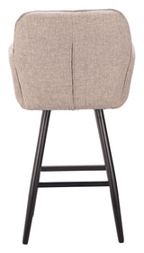 ZUO Sieve Swivel Barstool Beige