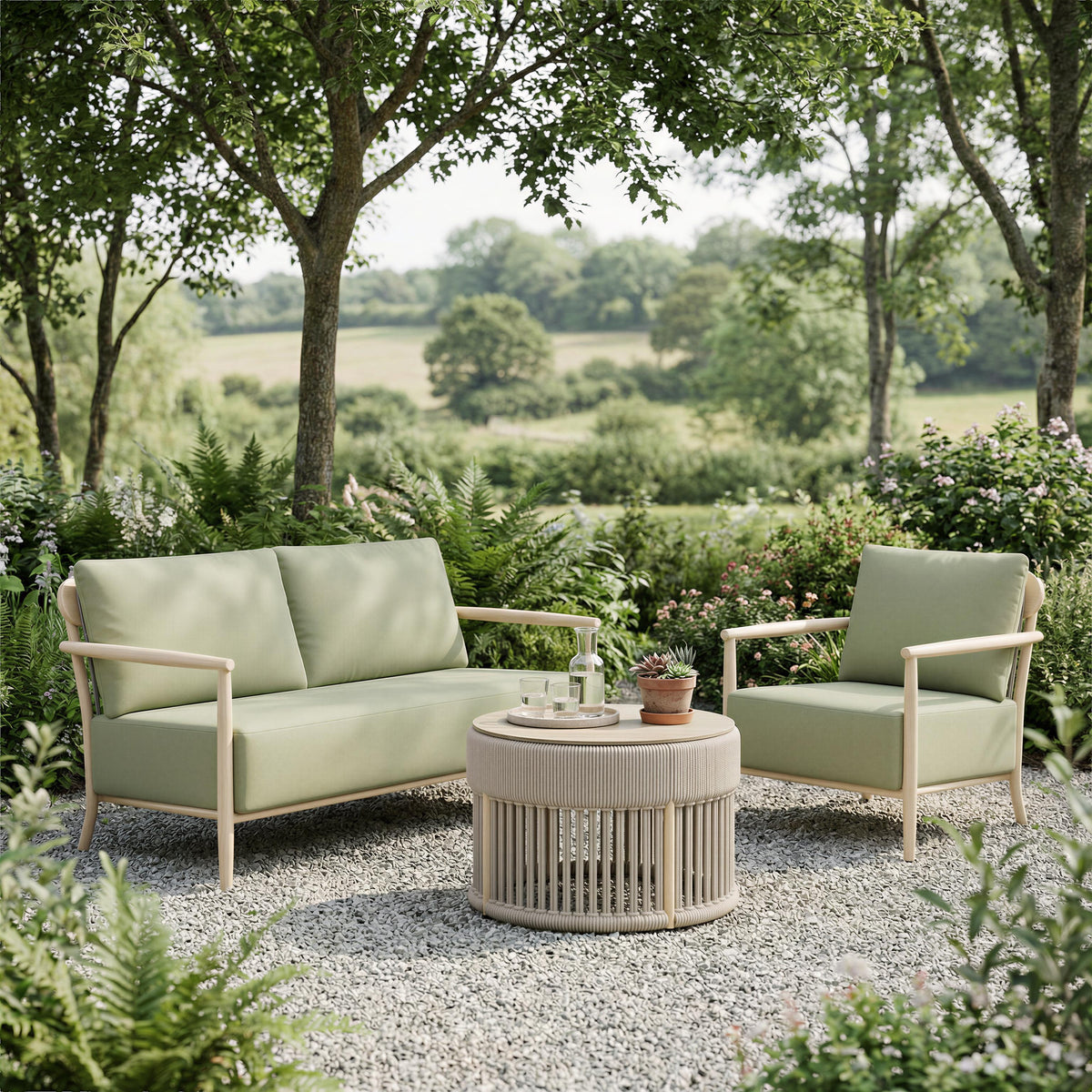 ZUO Sora Armchair Green