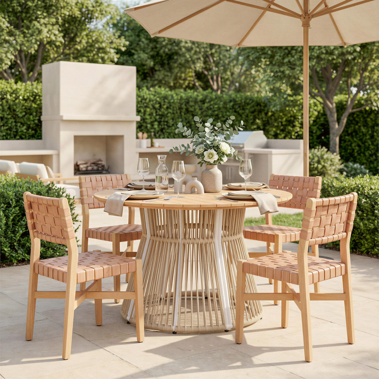 ZUO Mizuya Dining Chair Brown