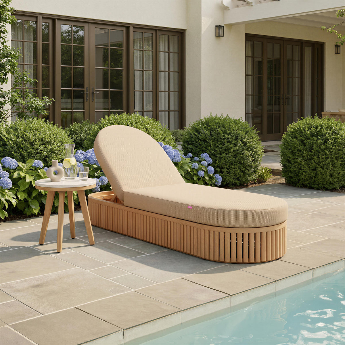 ZUO Sakina Chaise Lounge Brown