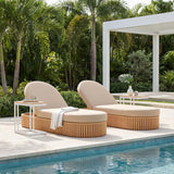 ZUO Sakina Chaise Lounge Brown