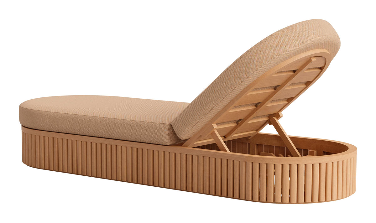 ZUO Sakina Chaise Lounge Brown
