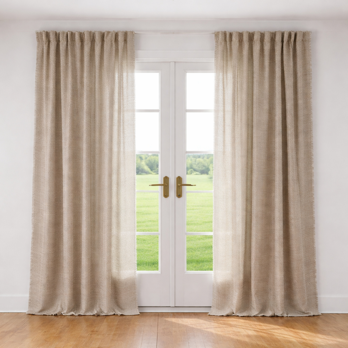 Ann Gish Buckwheat 84x50 Ficelle Curtain