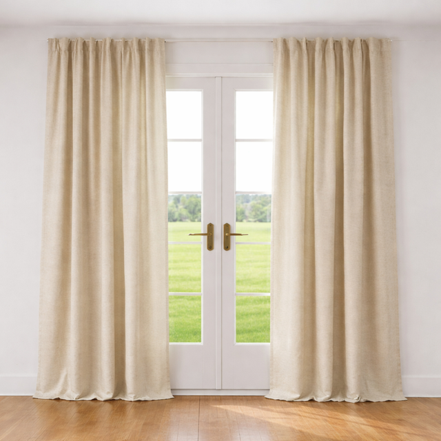 Ann Gish Flax 96x50 Lino Curtain