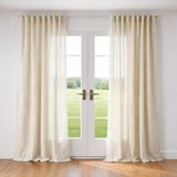 Ann Gish Oatmeal 84x50 Veil Curtain