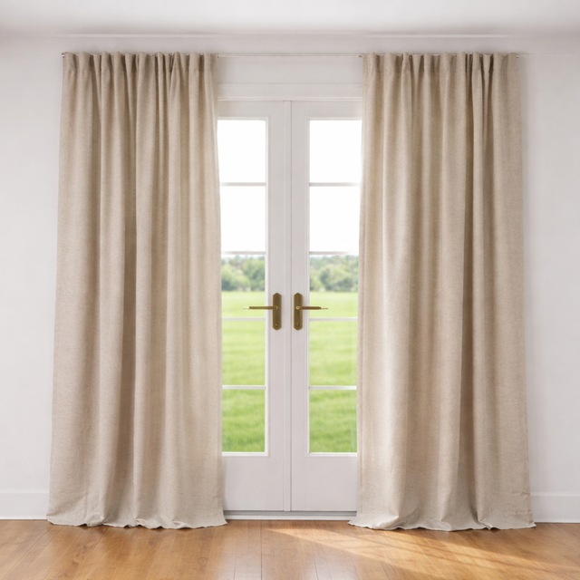Ann Gish Griege 96x50 Lino Curtain