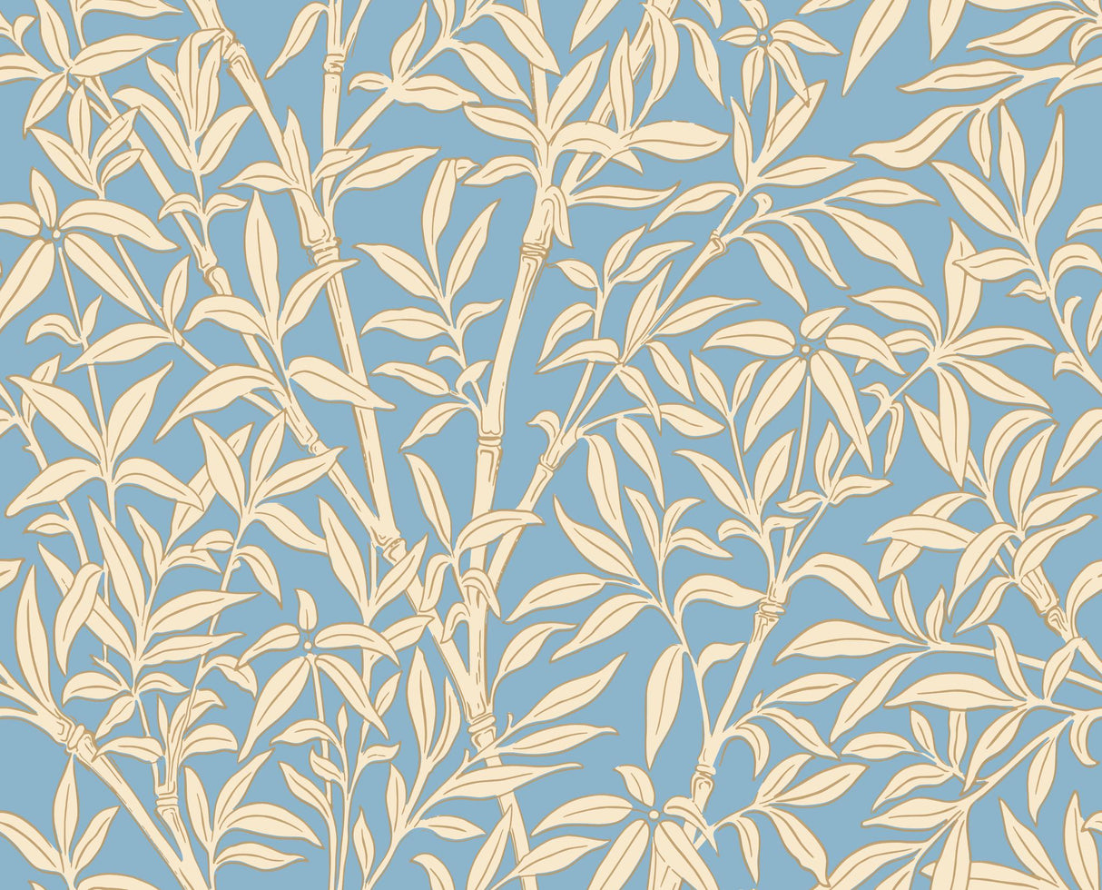 Cole & Son BAMBOO FOREST YELLOW/BLUE Wallpaper