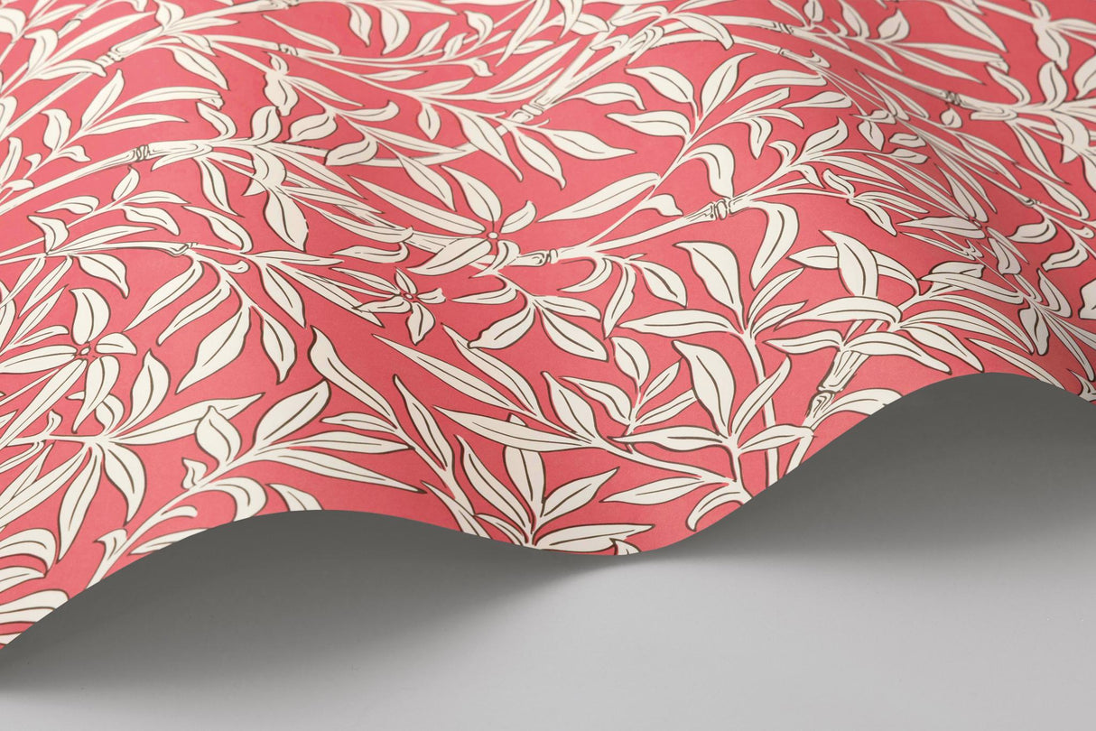 Cole & Son BAMBOO FOREST CHALK/ROUGE Wallpaper