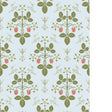 Cole & Son STRAWBERRY OLIVE/BLUE Wallpaper