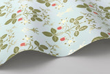 Cole & Son STRAWBERRY OLIVE/BLUE Wallpaper