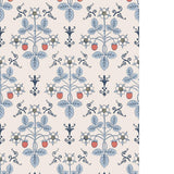 Cole & Son STRAWBERRY BLUE/CREAM Wallpaper