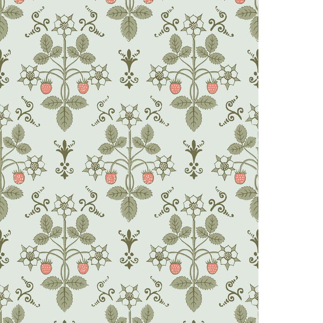 Cole & Son STRAWBERRY DUCK EGG Wallpaper