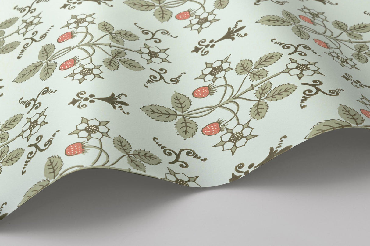 Cole & Son STRAWBERRY DUCK EGG Wallpaper