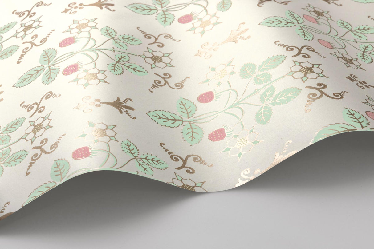 Cole & Son STRAWBERRY BLUSH/MINT Wallpaper