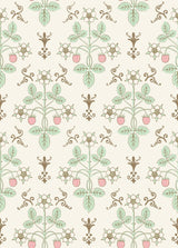 Cole & Son STRAWBERRY BLUSH/MINT Wallpaper
