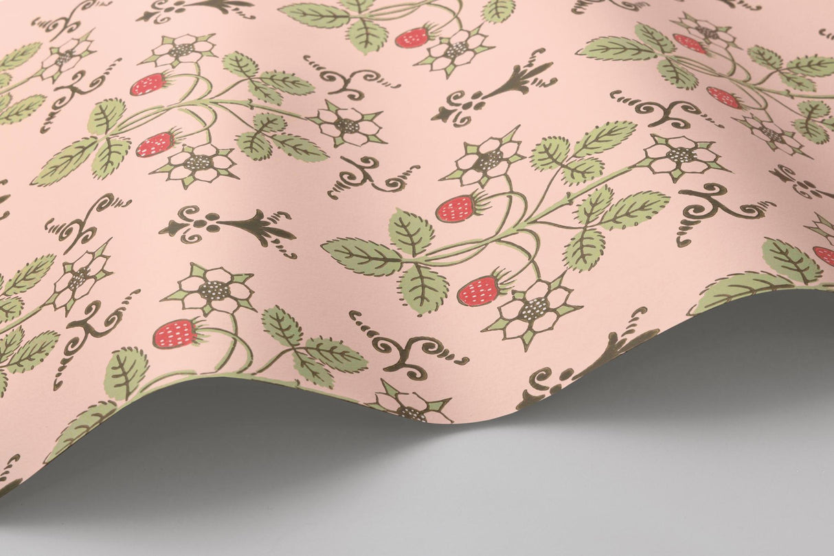 Cole & Son STRAWBERRY CHELSEA PINK Wallpaper