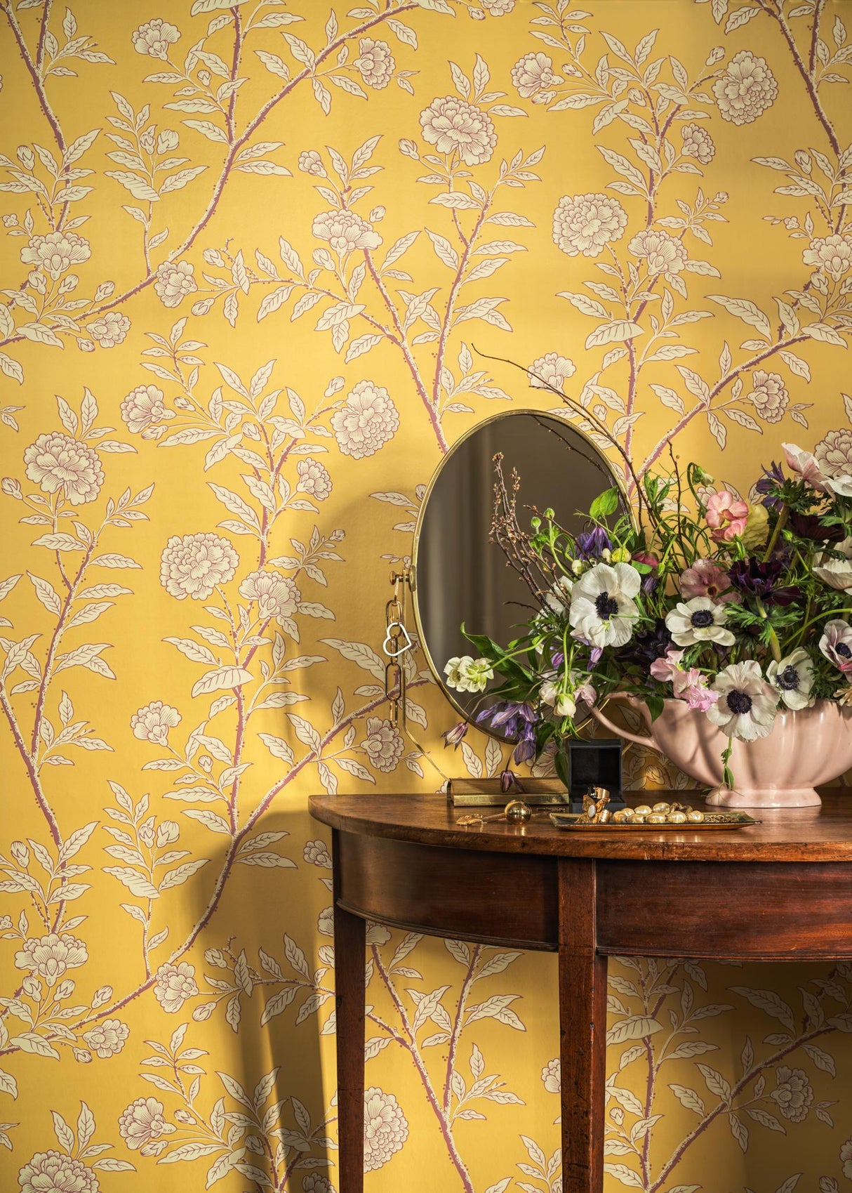 Cole & Son ROSEBERRY MARIGOLD Wallpaper
