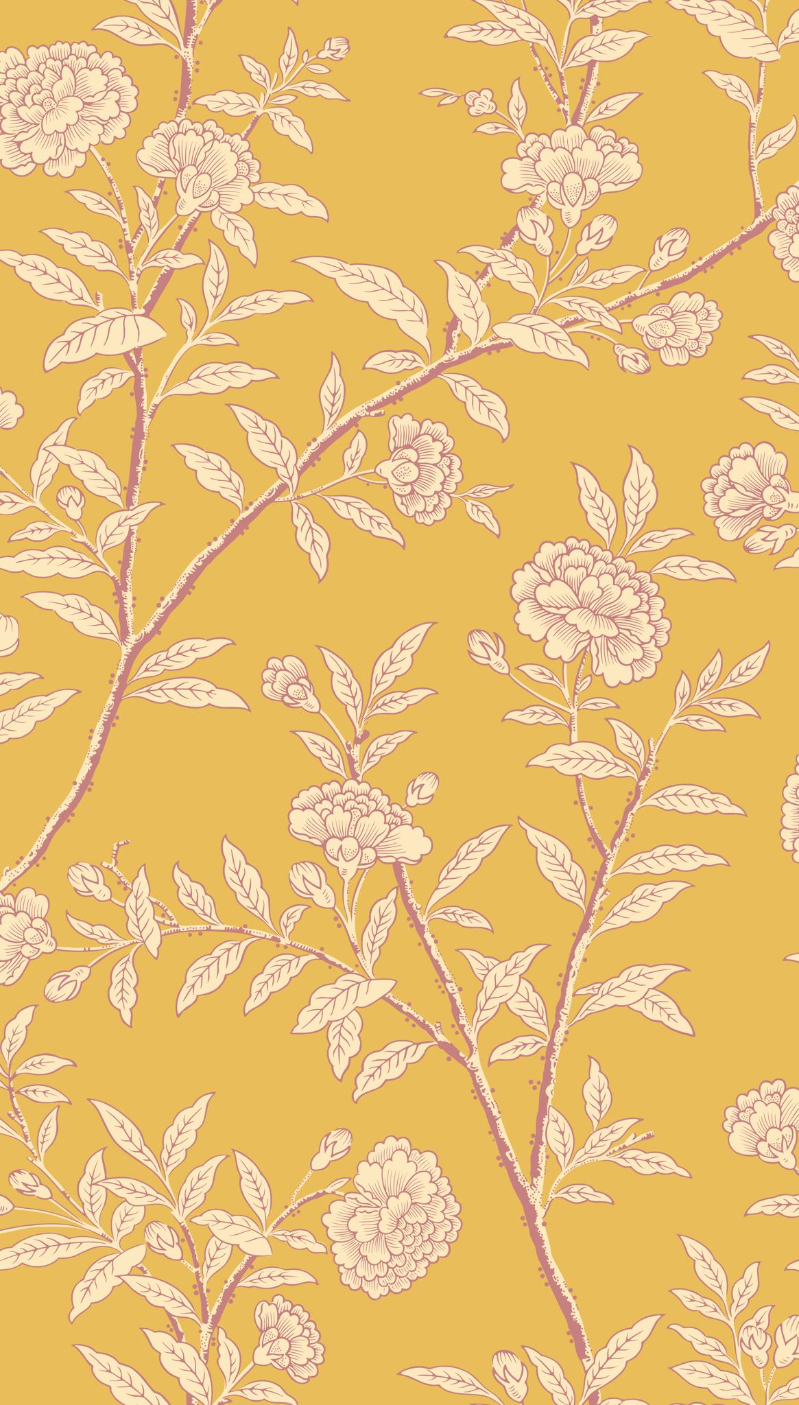 Cole & Son ROSEBERRY MARIGOLD Wallpaper
